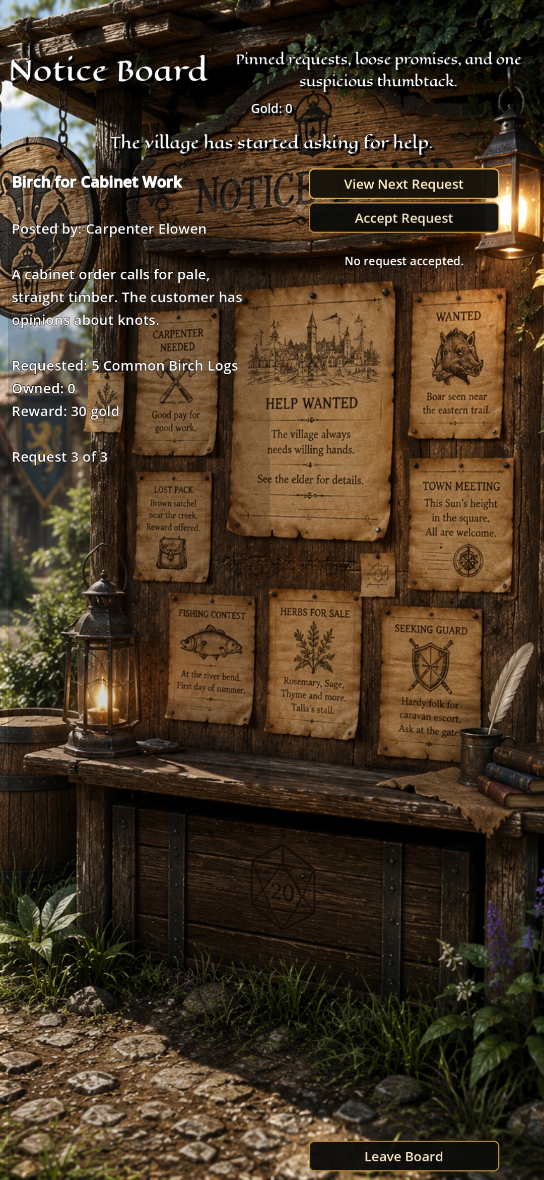 Notice Board screenshot
